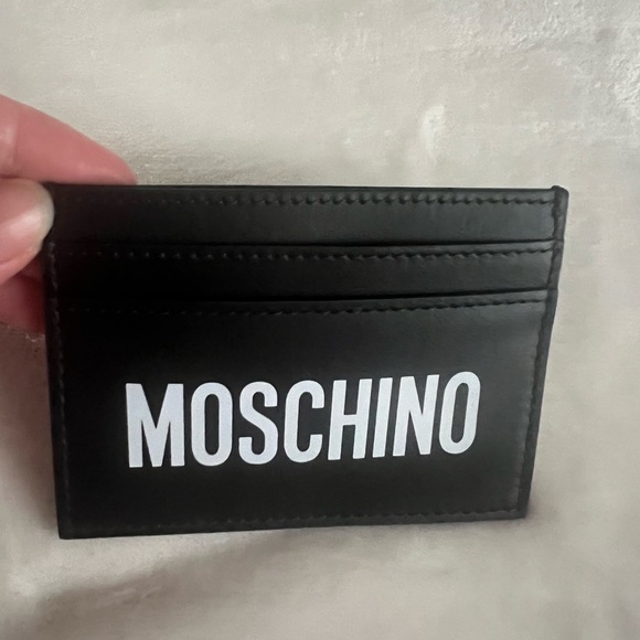 Moschino Logo Print Card Case - Picture 3 of 7
